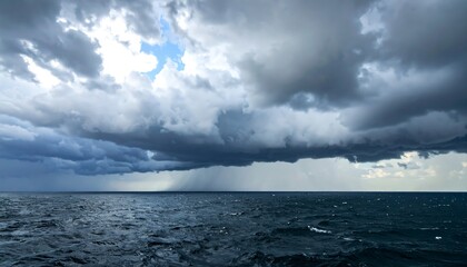 Stormy Ocean Cloudscape.