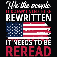 We the people it dont't need to be  rewritten