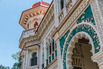 Obraz premium Cuba, Cienfuegos. Punta Gorda, Palacio de Valle, architectural influences of Spanish-Moorish, Romanesque, Baroque and Mudejar.