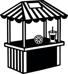 Obraz premium lemonade stand vector illustration Shallotte on white background