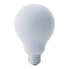 Abstract white light bulb with inner radiance