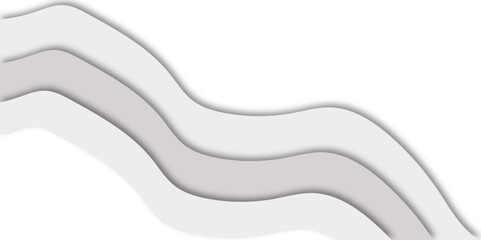 "Elegant abstract background with smooth flowing curves in white and gray tones. Minimalist wave design ideal for presentations, websites, banners, or modern business templates"