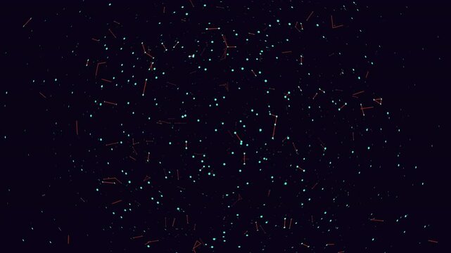 A dark background with scattered red dots forming a star-like pattern. The ambiguous image provokes intrigue, lacking context for interpretation