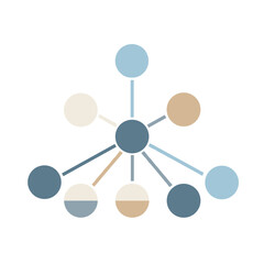 Minimalist mind map diagram for learning and brainstorming visuals