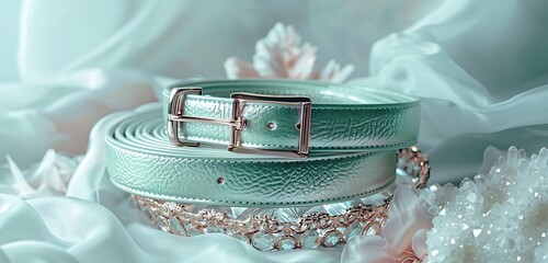 colorful bright color belt background with yellowish and golden buckle abstract background of the colorful belt background 