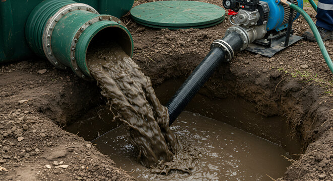 Septic Tank Pumping Sewage Waste Discharge