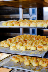 Budapest, Hungary. Hungarian bakery with fresh baked goods