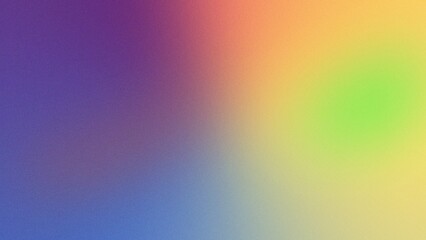 Playful Rainbow Grainy Abstract Gradient Background with Soft Blended Colors