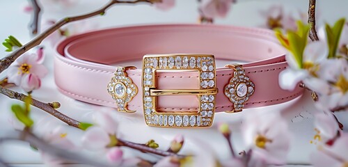 colorful bright color belt background with yellowish and golden buckle abstract background of the colorful belt background 