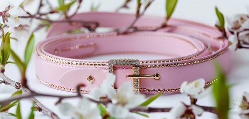 colorful bright color belt background with yellowish and golden buckle abstract background of the colorful belt background 