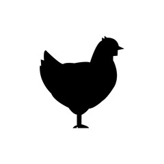 Fototapeta premium illustration, vector, chicken, rooster, icon, farm, animal, isolated, bird, poultry, cock, symbol, image,