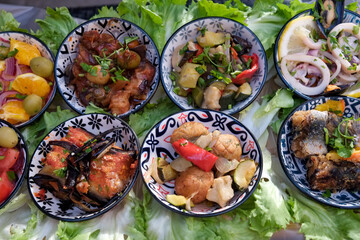 Palermo, Sicily. Fresh and delicious street food in Palermo