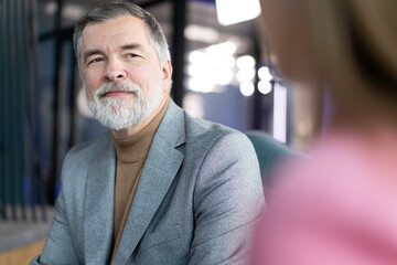 Smiling mature confident professional executive manager, portrait