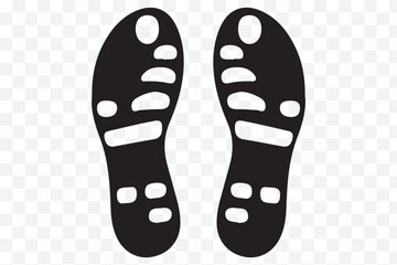 Human footprints icon  eps 10