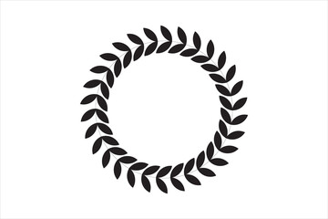 laurel wreath isolated on white background