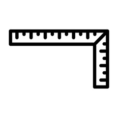 Carpenter Square  Vector Line Icon Design