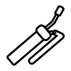 Grease Gun  Vector Line Icon Design