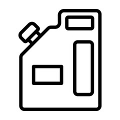 Oil Can  Vector Line Icon Design