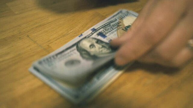 Drug money counted on kitchen table 4k
