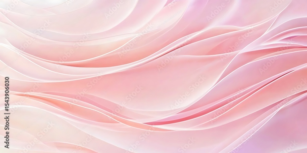 Poster a stunning pastel pink background with wavy lines. a subtle gradient effect. the lines flow in a wav