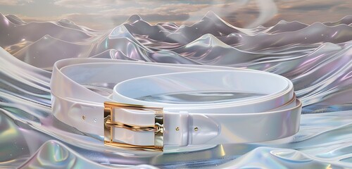 colorful bright color belt background with yellowish and golden buckle abstract background of the colorful belt background 