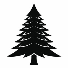Obraz premium christmas tree vector illustration