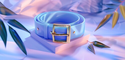 colorful bright color belt background with yellowish and golden buckle abstract background of the colorful belt background 