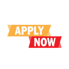 Apply Now Colorful iconic label 