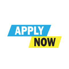 APPLY NOW colorful iconic label vector