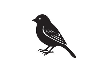 Obraz premium Beautiful sparrow bird silhouette.01