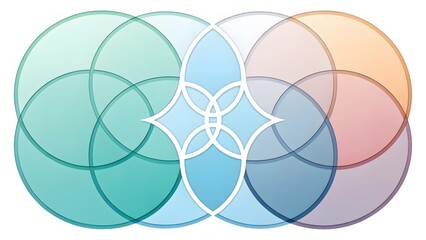Abstract Intersecting Circles Design