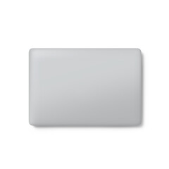 A sleek, minimalist laptop design with a smooth surface, showcasing modern technology.
