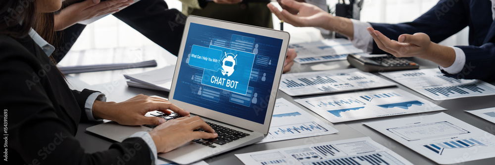 Poster chatbot software application for brisk online business that automatically reply to customer question