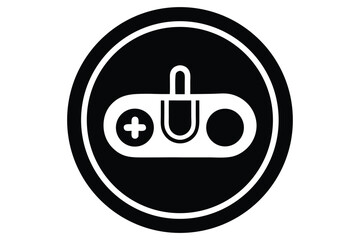game console power button vector icon