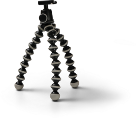 A flexible tripod with bendable legs designed for stability and versatility in photography and videography.
