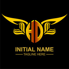 HO Golden Wing Emblem Logo