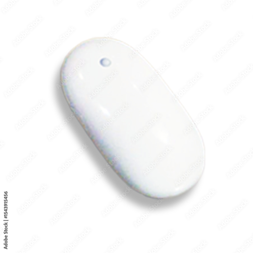 Aufkleber a sleek, white computer mouse designed for ergonomic use and efficient navigation.