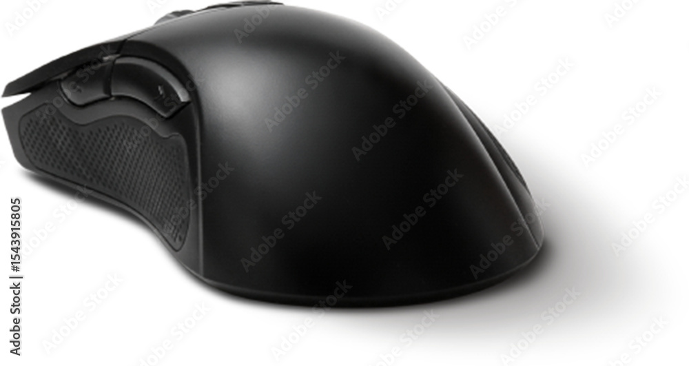 Poster a sleek, ergonomic computer mouse designed for comfortable use during extended periods.