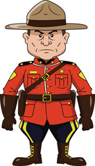  Cartoon Canadian Mountie