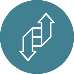 Fototapeta premium Change Vector Line White Circles Multicolors