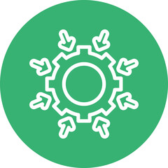 Integration Vector Line White Circles Multicolors