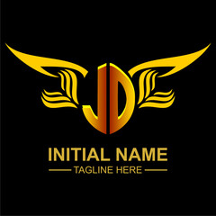 JO Golden Wing Emblem Logo