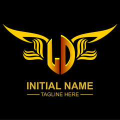 LO Golden Wing Emblem Logo