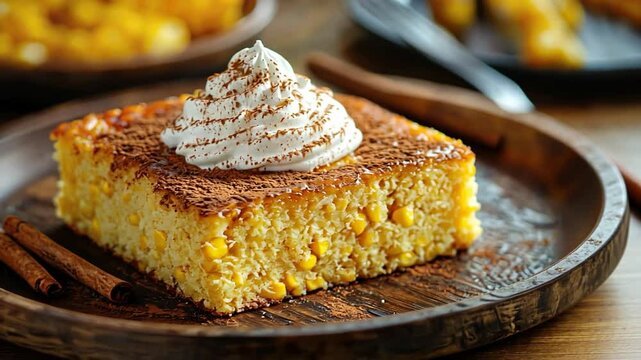 mexican pan de elote corn cake video