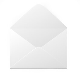 A plain white envelope, typically used for mailing letters or documents.