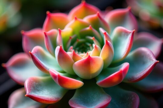 Close-up of Graptosedum Francesco Baldi succulent's rosette, showcasing texture and color , ???, close-up
