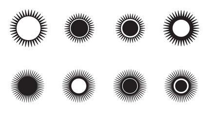 Sun set vector illustration