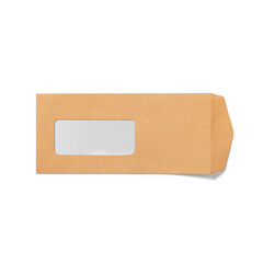 A simple brown packaging box with a transparent window, suitable for displaying or storing items.