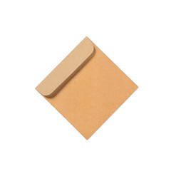 A simple brown envelope with a flap, typically used for mailing or storing documents.