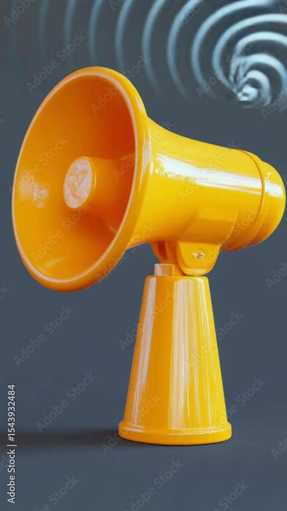 Aufkleber A loudspeaker or public address system device on a neutral tone background, suitable for various settings